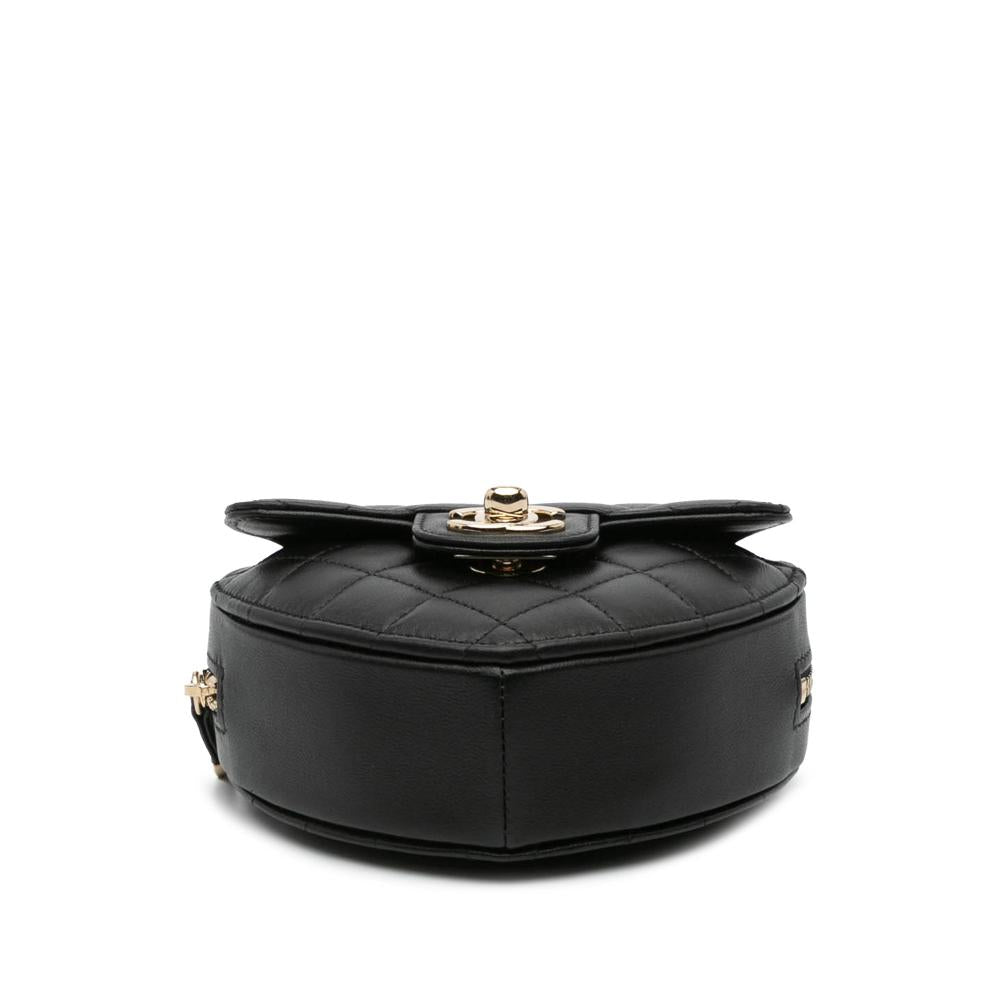 Black Leather Chanel Crossbody Bag