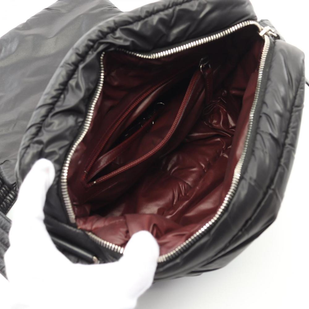 Black Leather Chanel Crossbody Bag