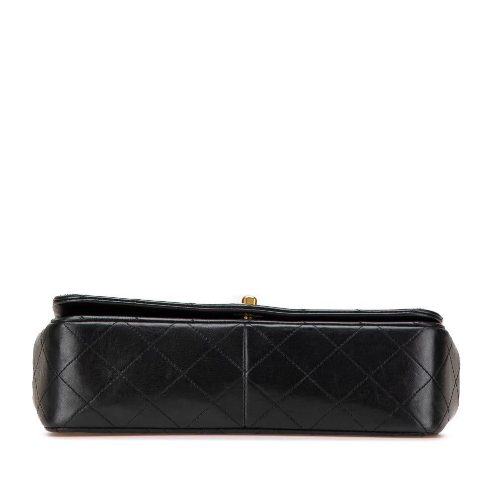 Black Leather Chanel Crossbody Bag