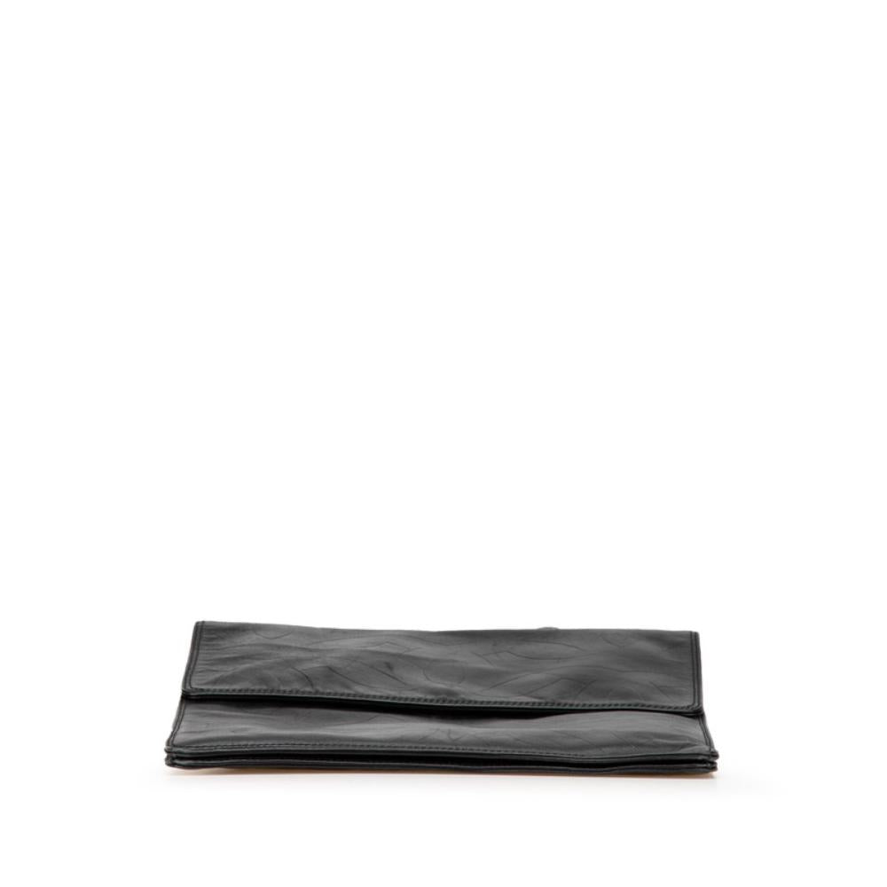 Black Leather Chanel Crossbody Bag