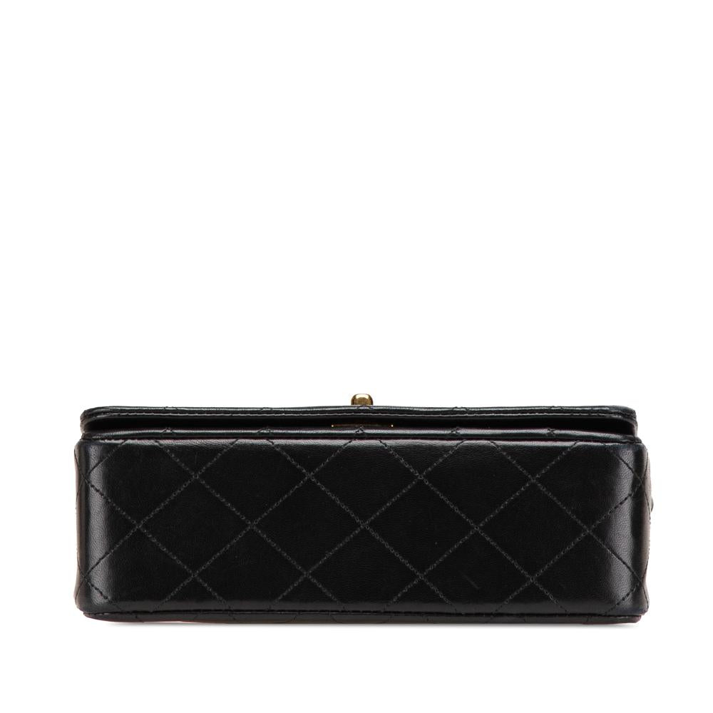 Black Leather Chanel Crossbody Bag