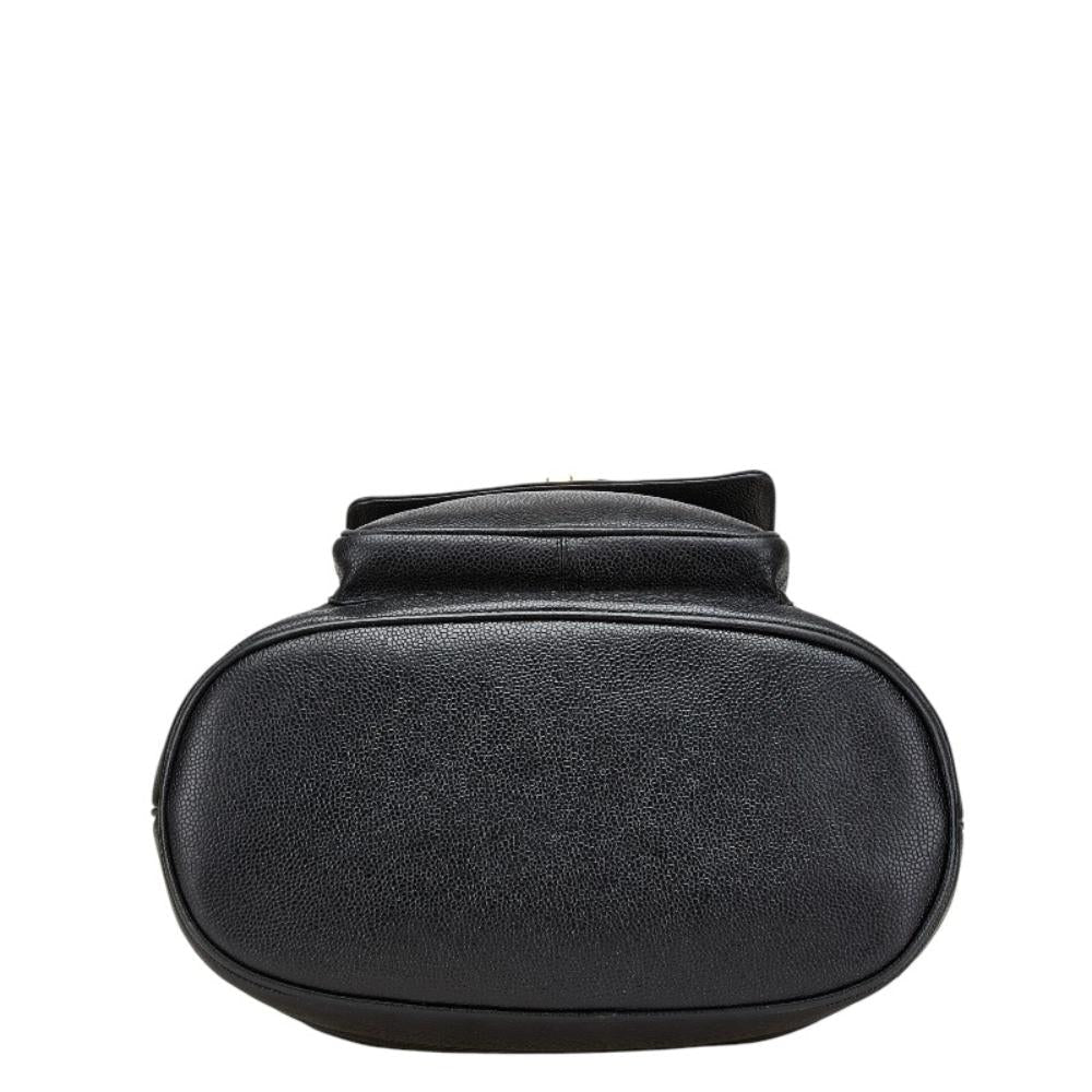 Black Leather Chanel Crossbody Bag