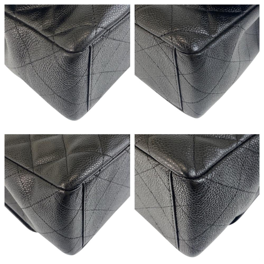Black Leather Chanel Crossbody Bag