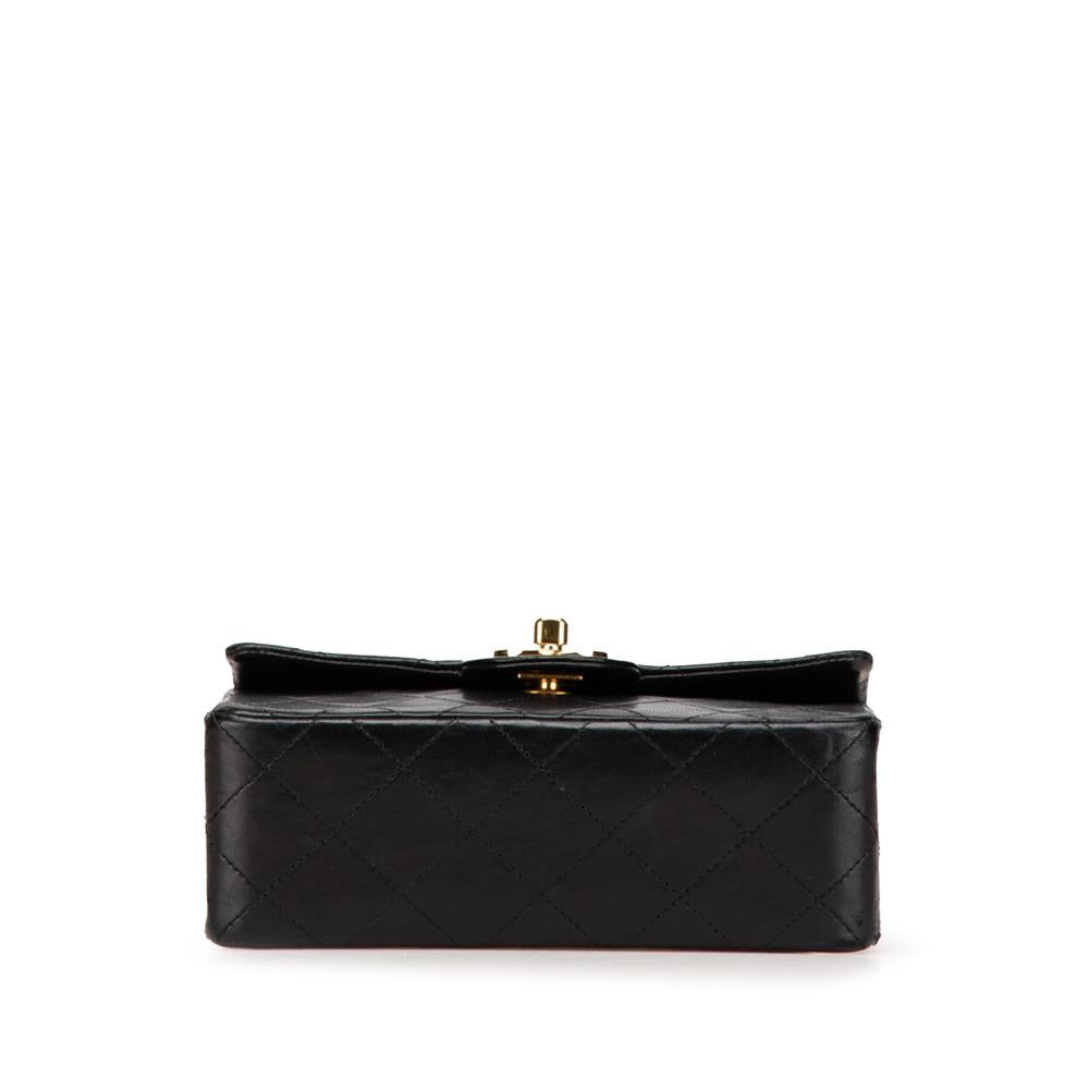 Black Leather Chanel Crossbody Bag