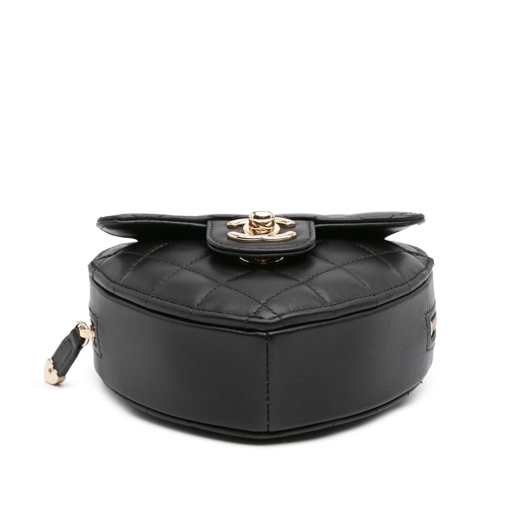 Black Leather Chanel Crossbody Bag
