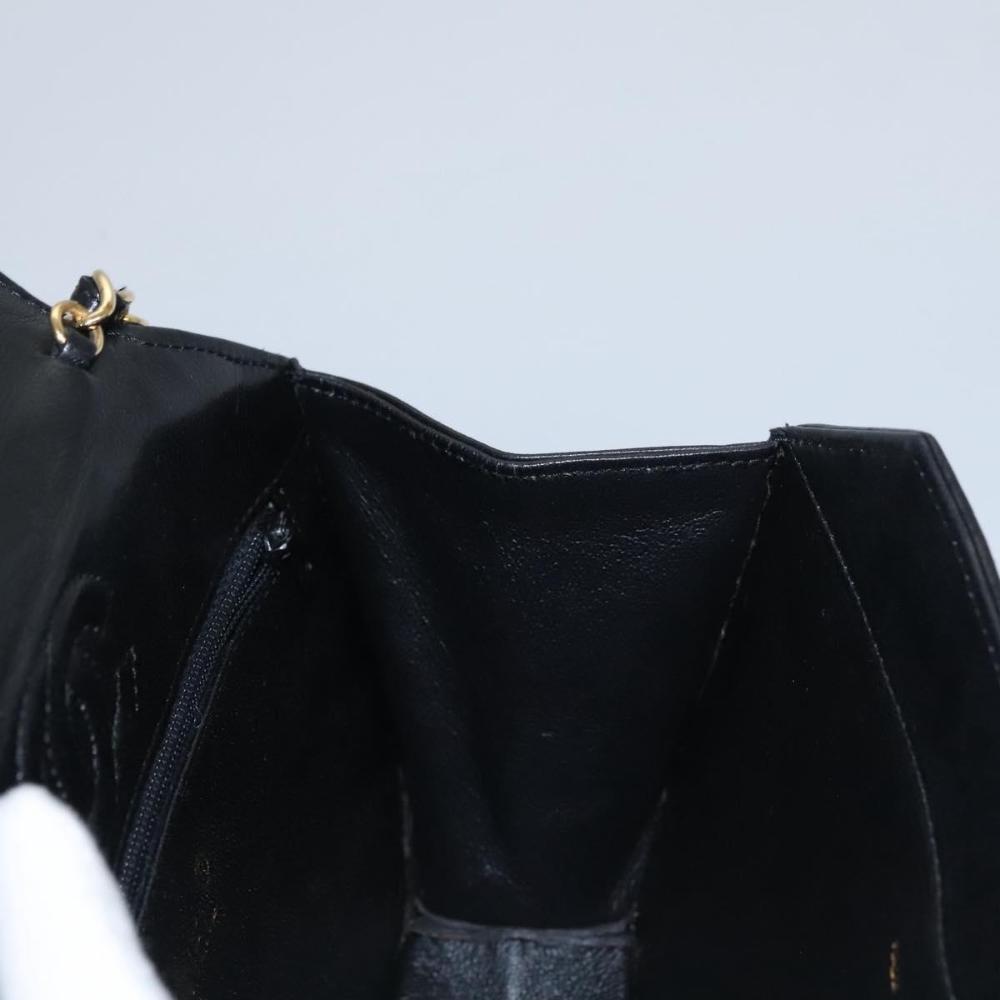 Black Leather Chanel Crossbody Bag