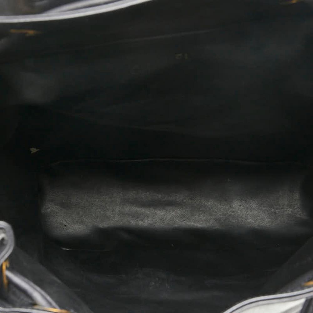 Black Leather Chanel Crossbody Bag