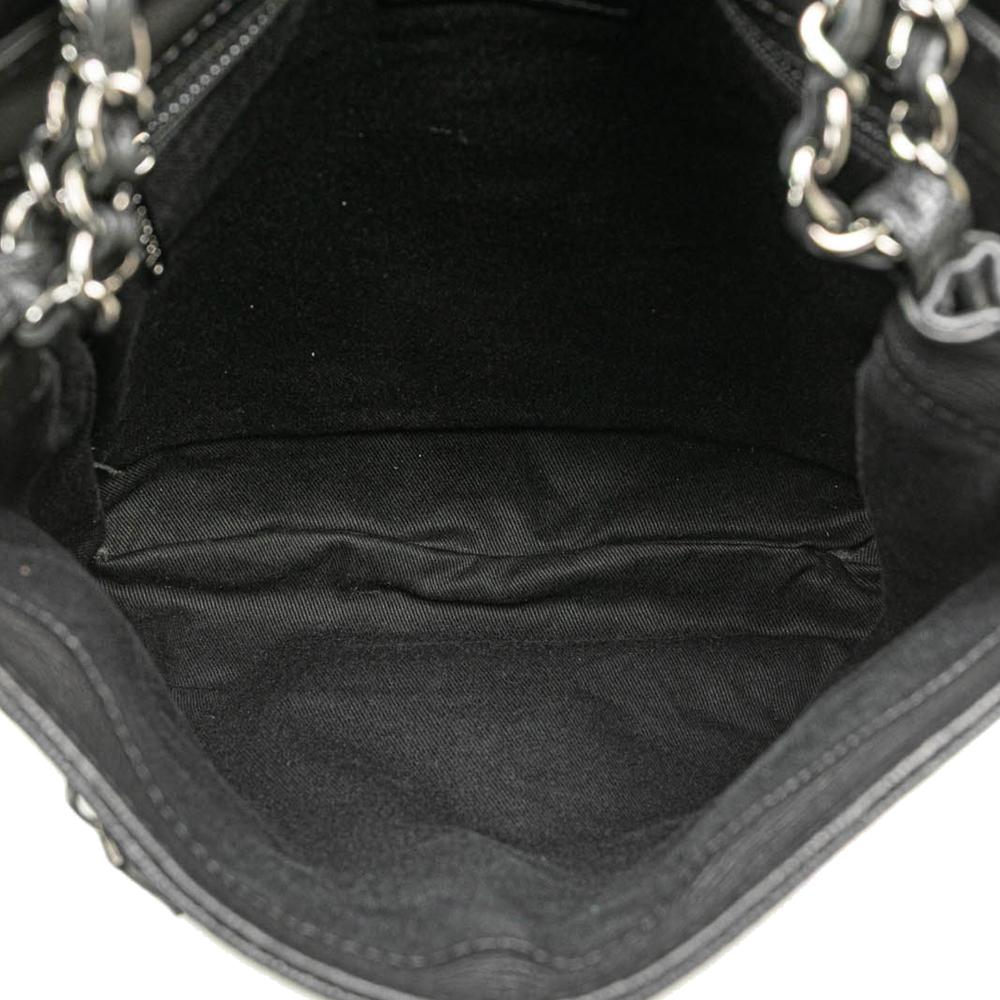 Black Leather Chanel Crossbody Bag