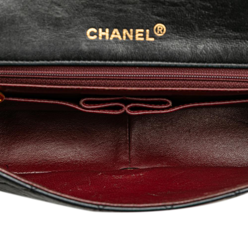 Black Leather Chanel Crossbody Bag