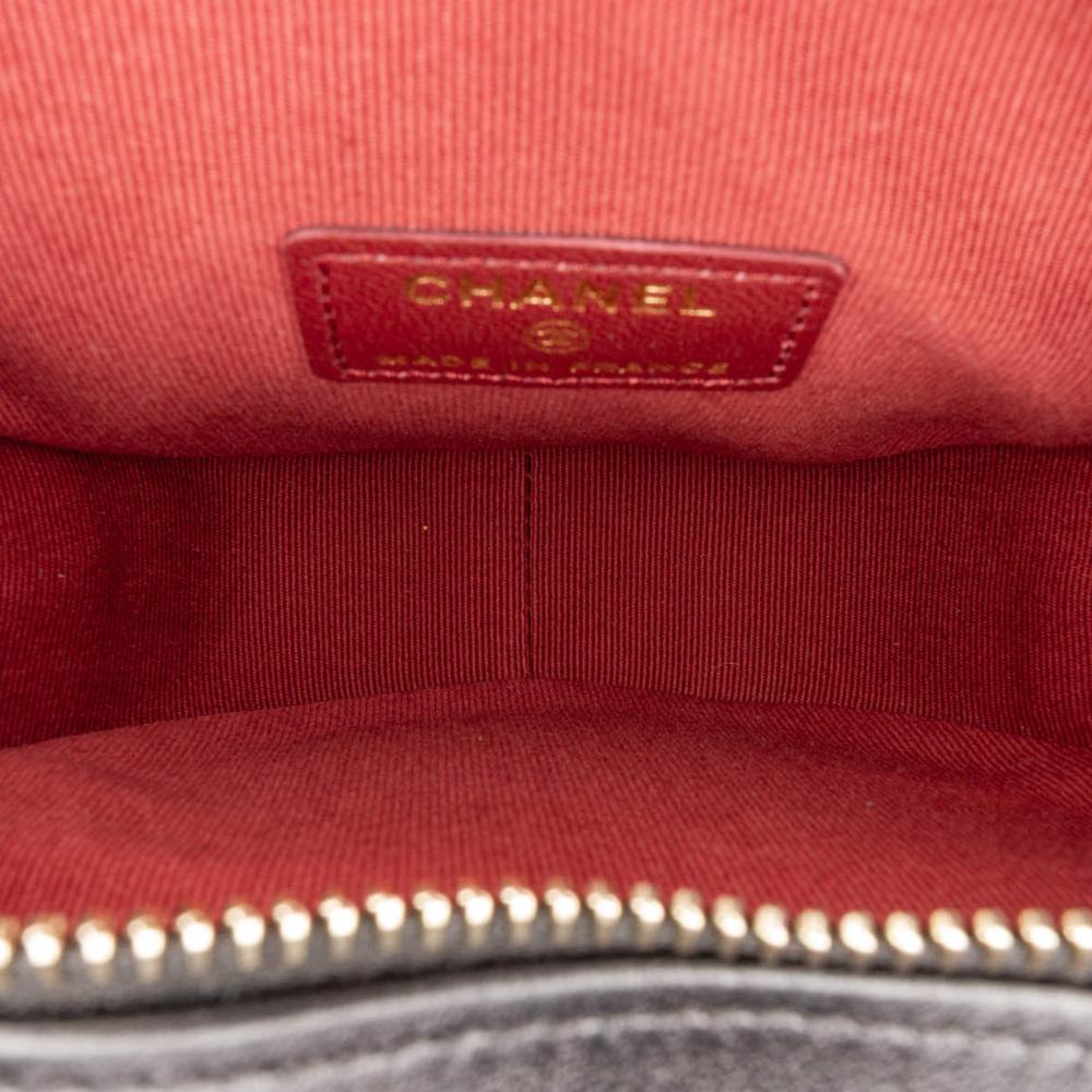 Black Leather Chanel Crossbody Bag