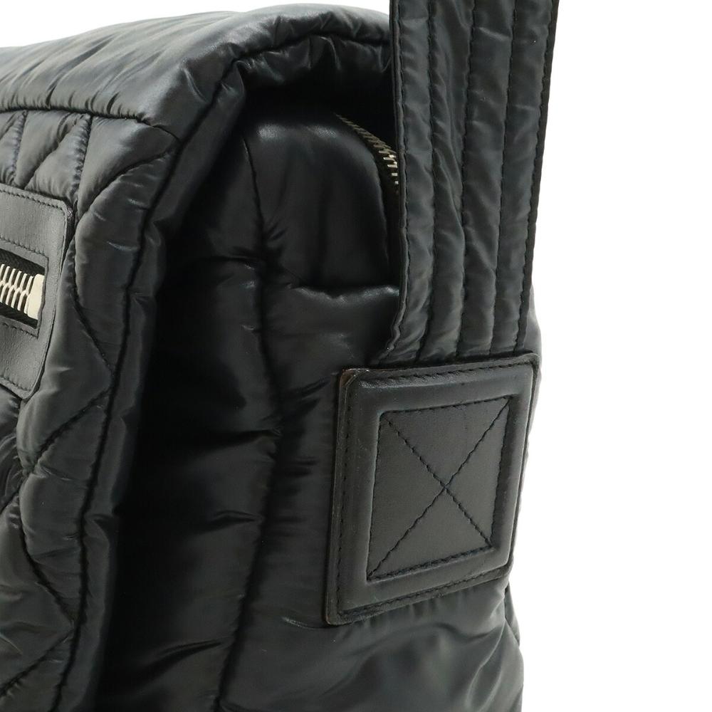 Black Leather Chanel Crossbody Bag