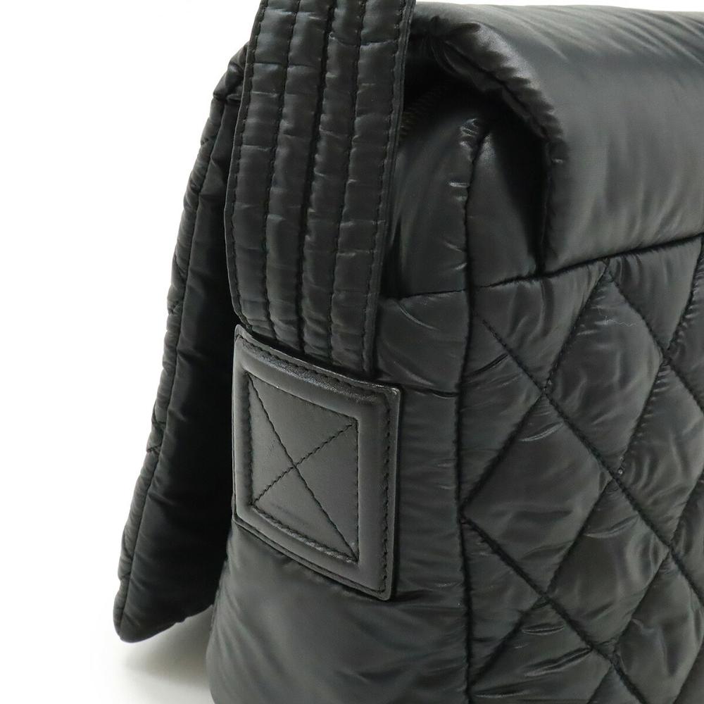 Black Leather Chanel Crossbody Bag