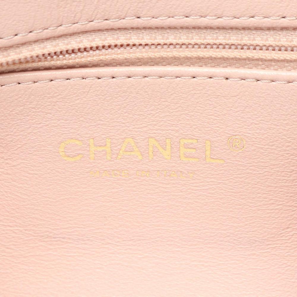 Black Leather Chanel Backpack
