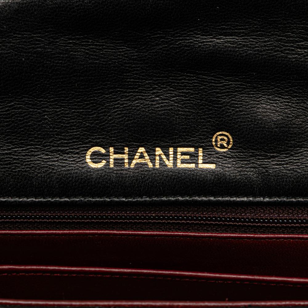Black Leather Chanel Crossbody Bag