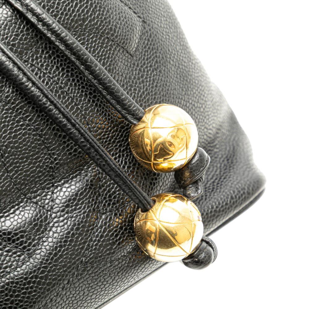 Black Leather Chanel Crossbody Bag