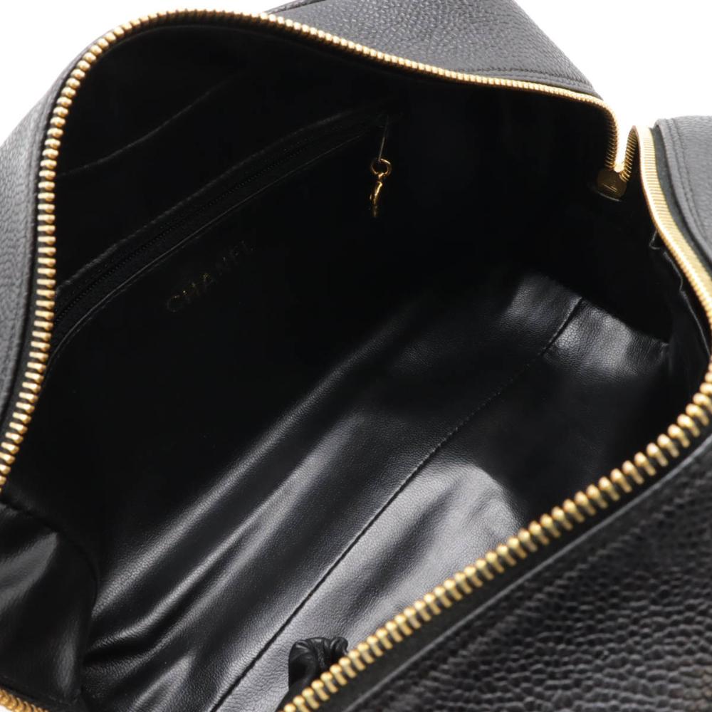 Black Leather Chanel Clutch