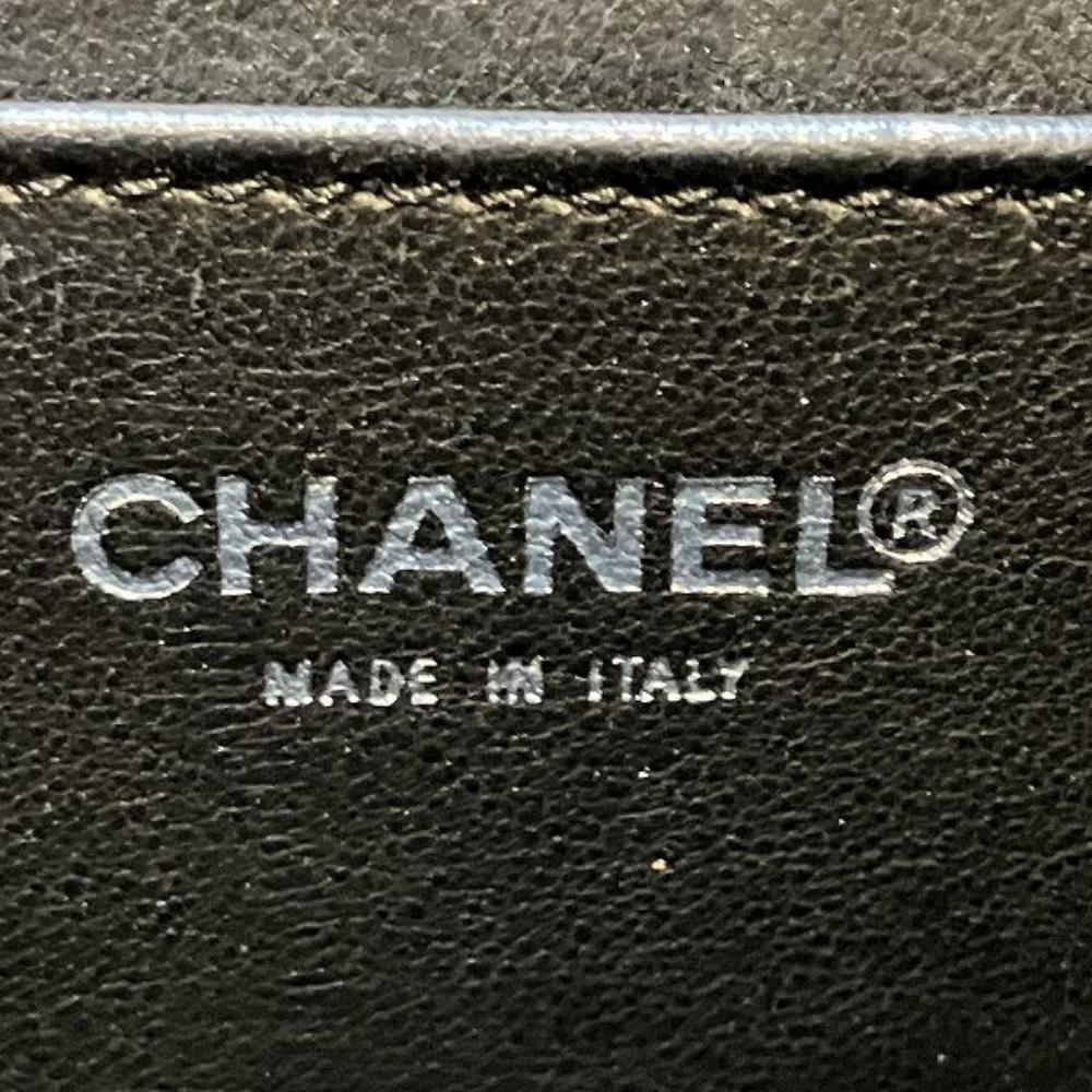 Black Leather Chanel Clutch