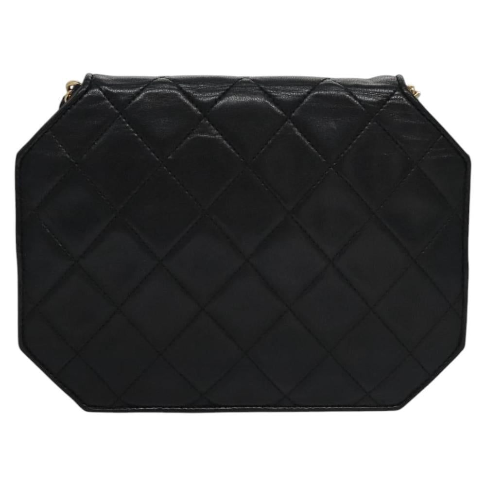 Black Leather Chanel Crossbody Bag