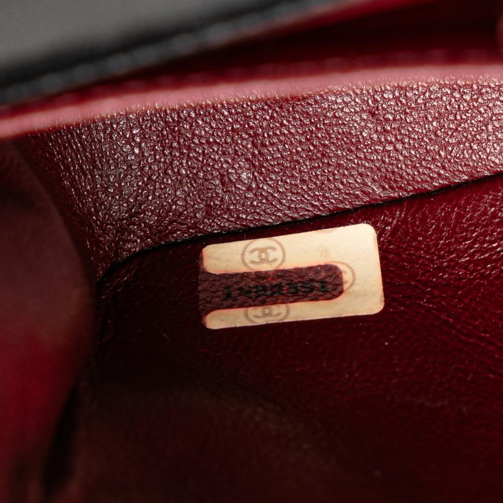 Black Leather Chanel Crossbody Bag