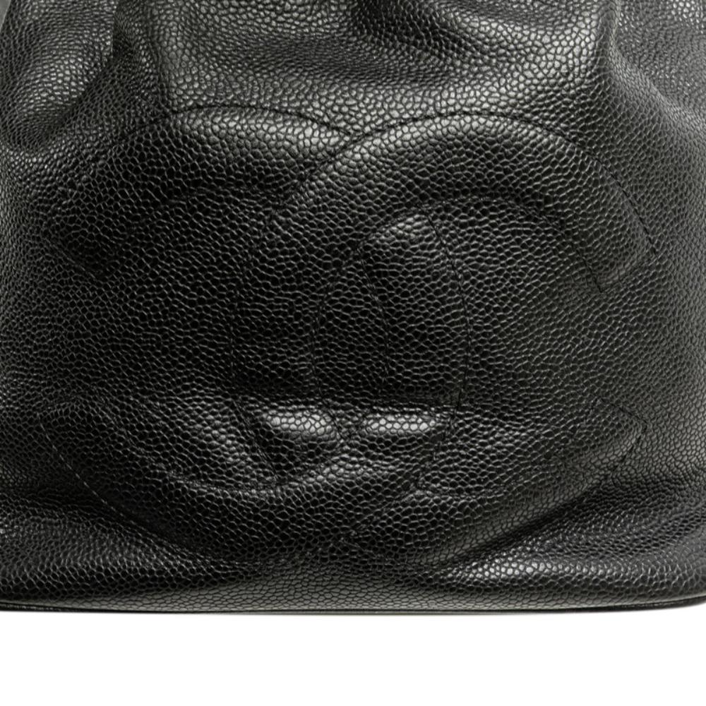 Black Leather Chanel Crossbody Bag