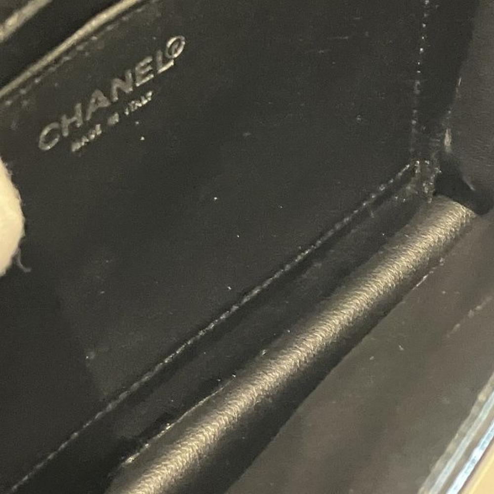 Black Leather Chanel Clutch