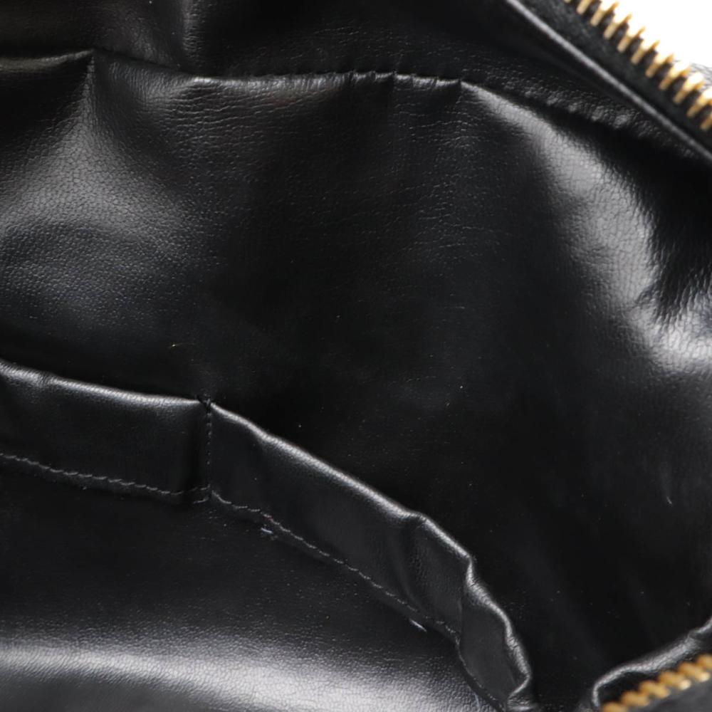 Black Leather Chanel Clutch
