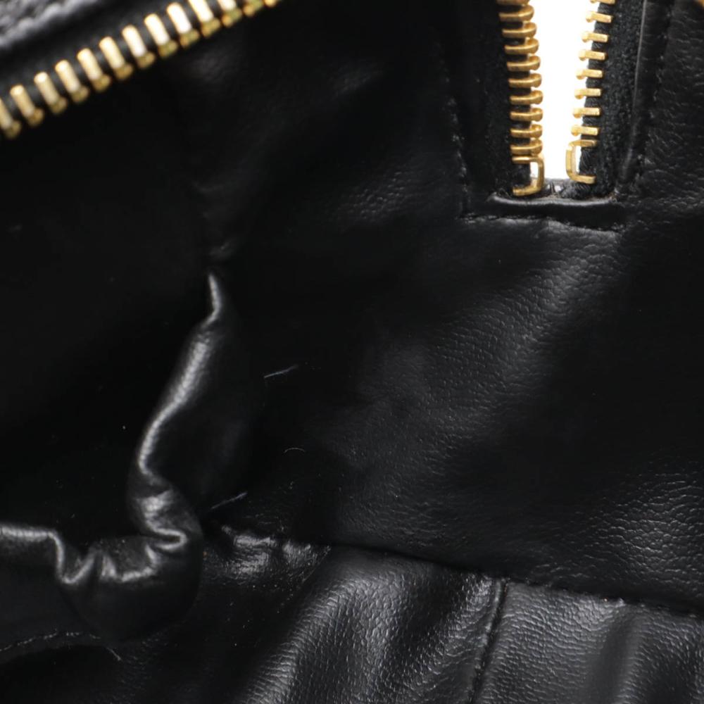 Black Leather Chanel Clutch