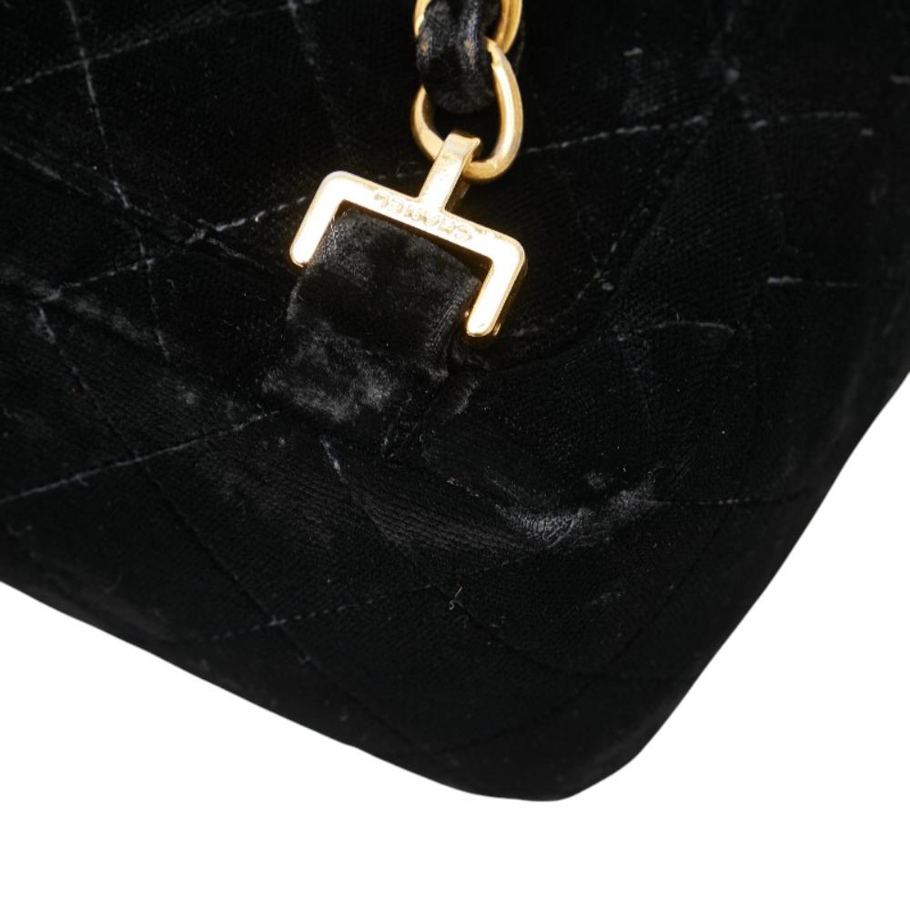 Black Leather Chanel Backpack