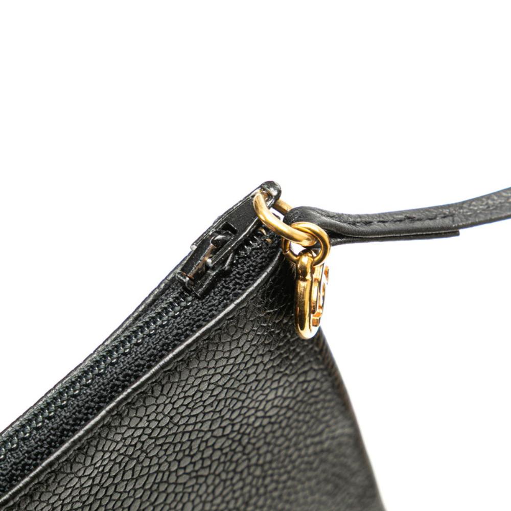 Black Leather Chanel Crossbody Bag
