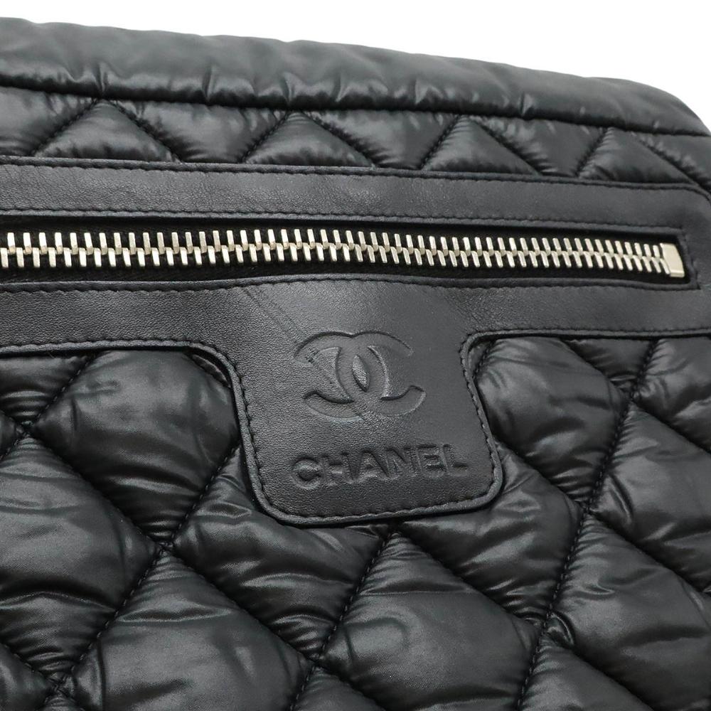 Black Leather Chanel Crossbody Bag