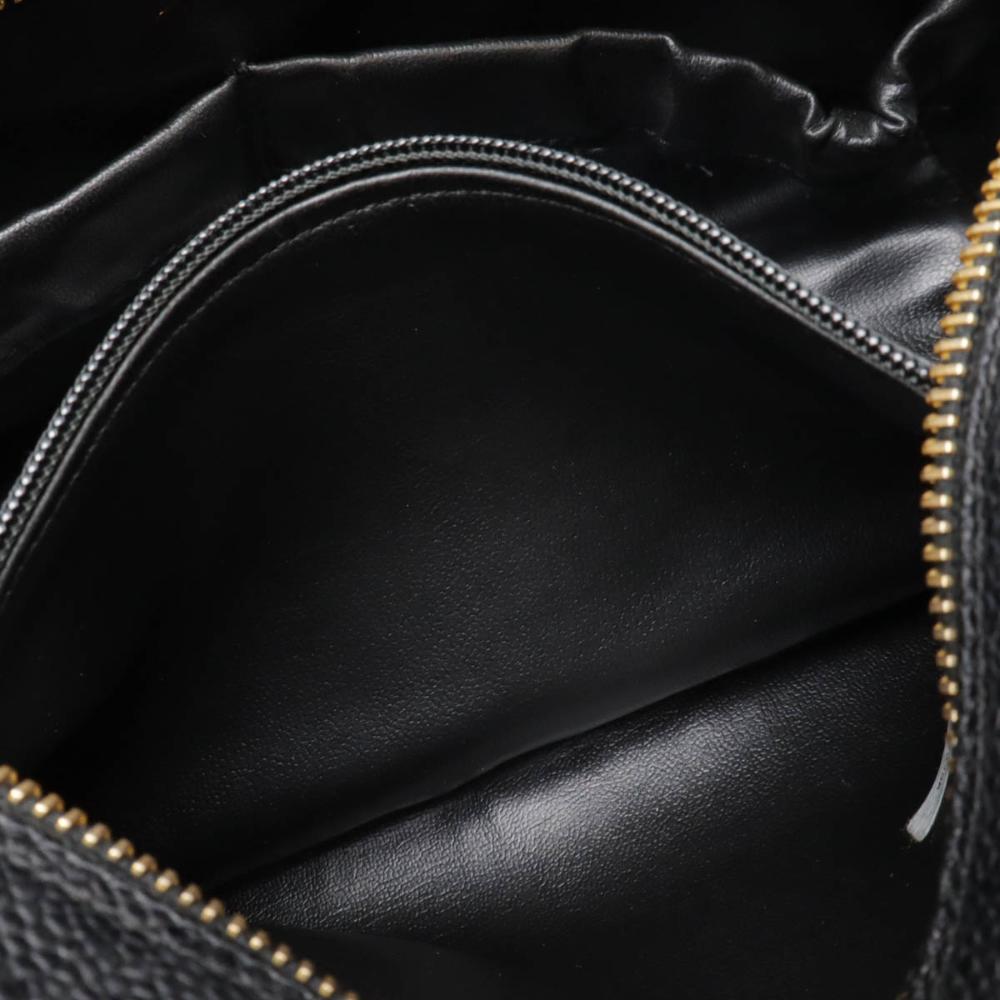Black Leather Chanel Clutch