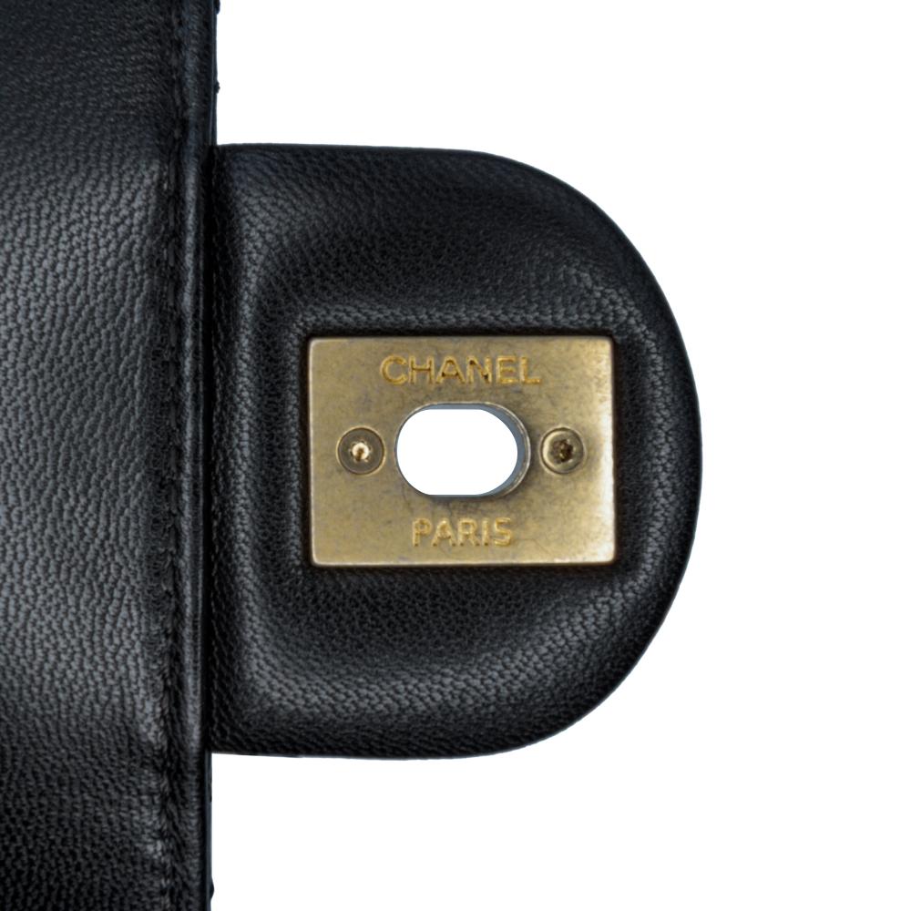 Black Leather Chanel Crossbody Bag