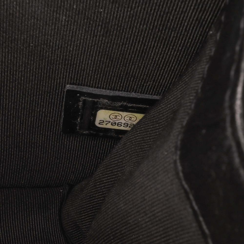 Black Leather Chanel Crossbody Bag
