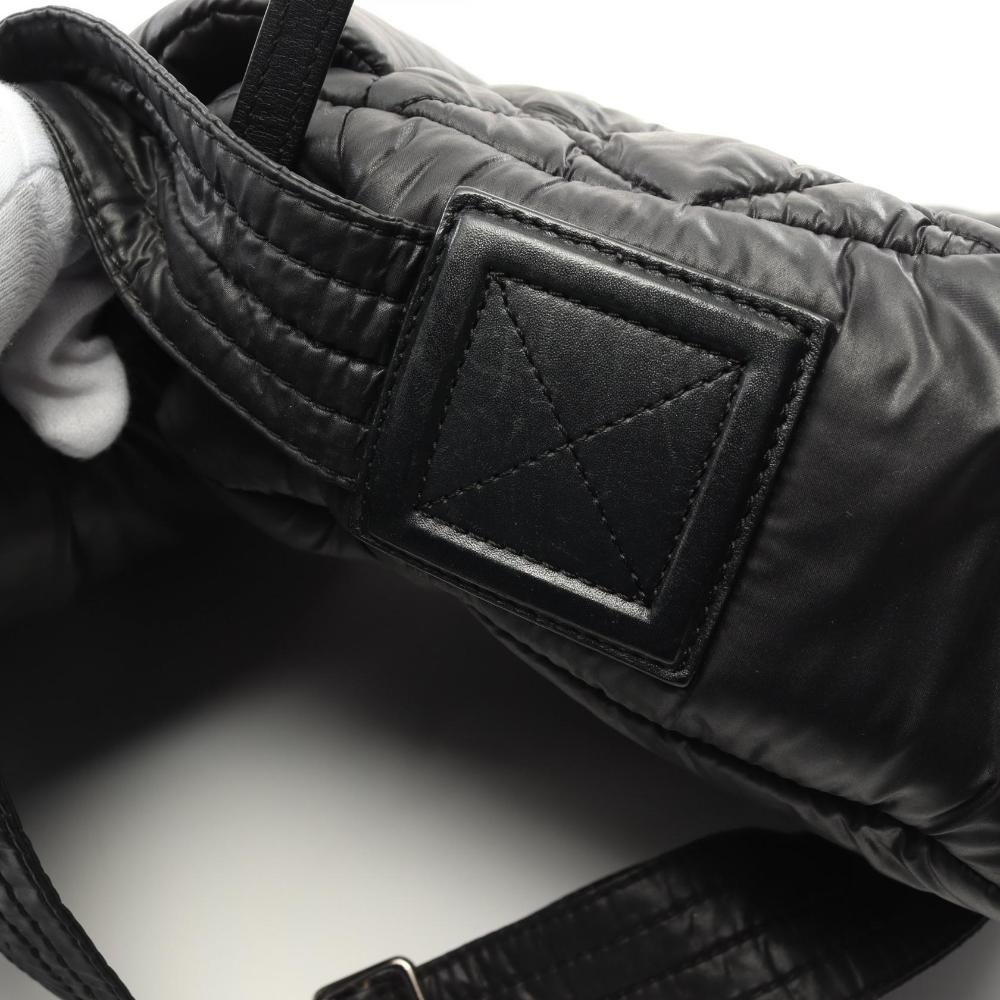 Black Leather Chanel Crossbody Bag