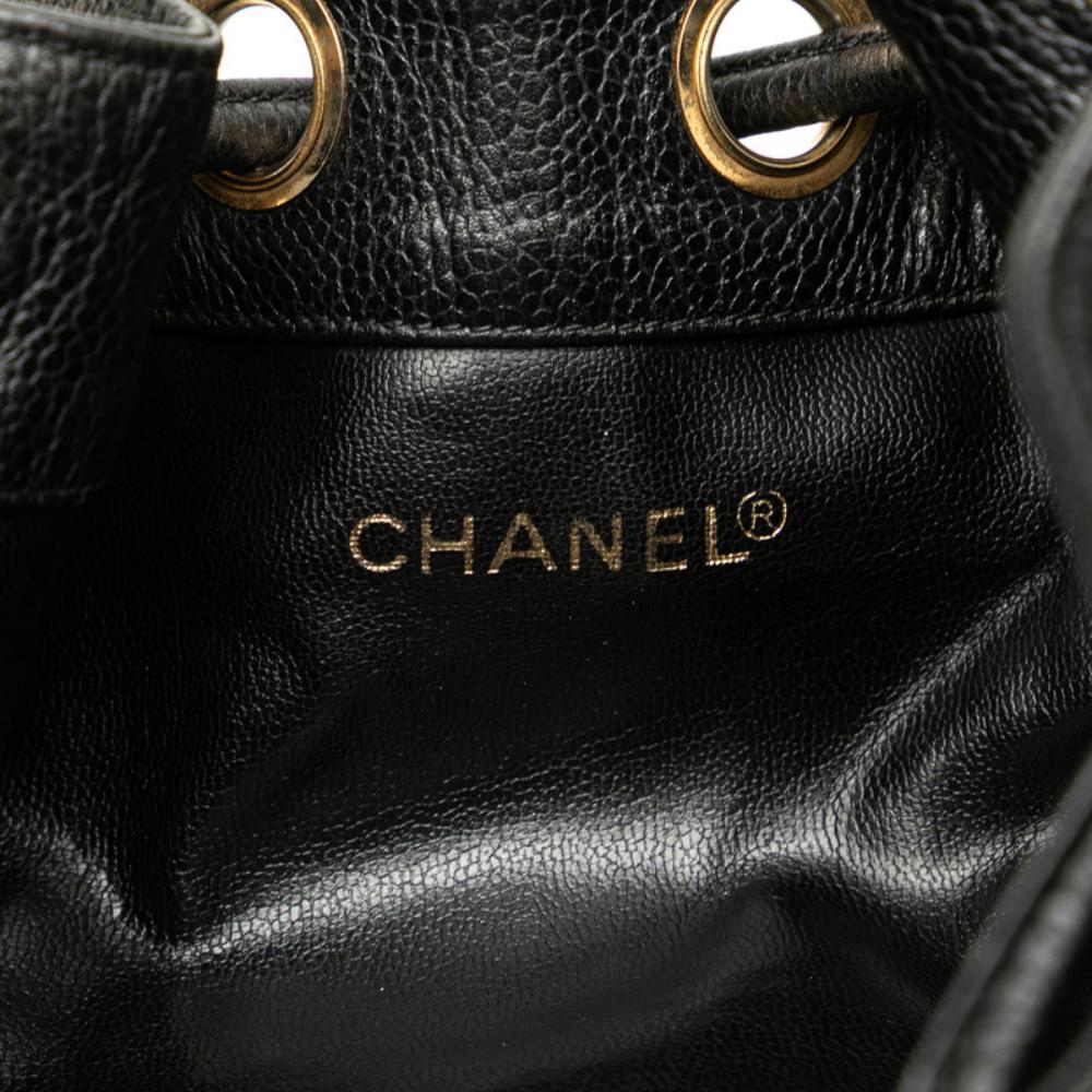 Black Leather Chanel Crossbody Bag