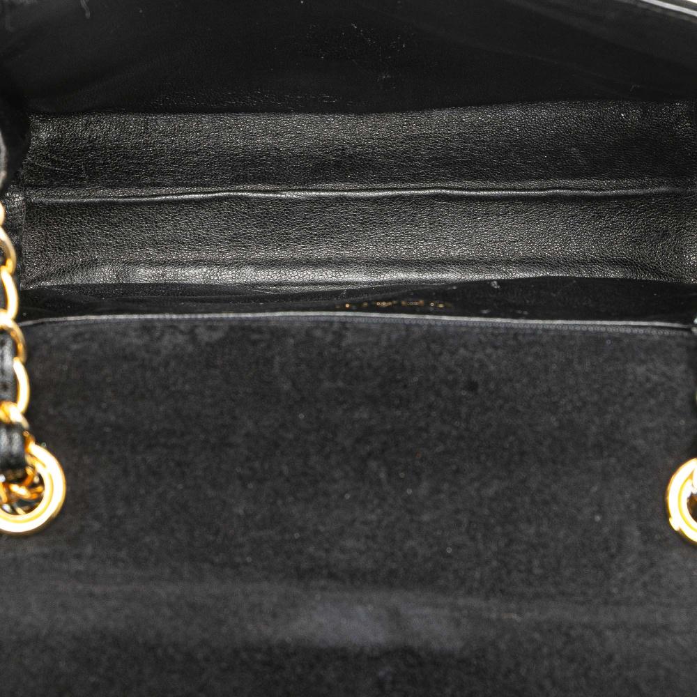 Black Suede Chanel Crossbody Bag