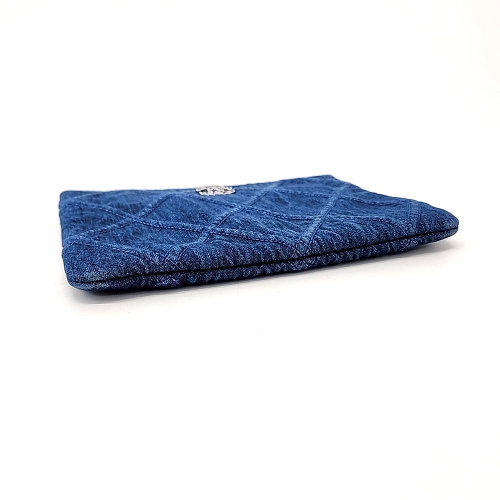 Blue Denim Chanel Clutch