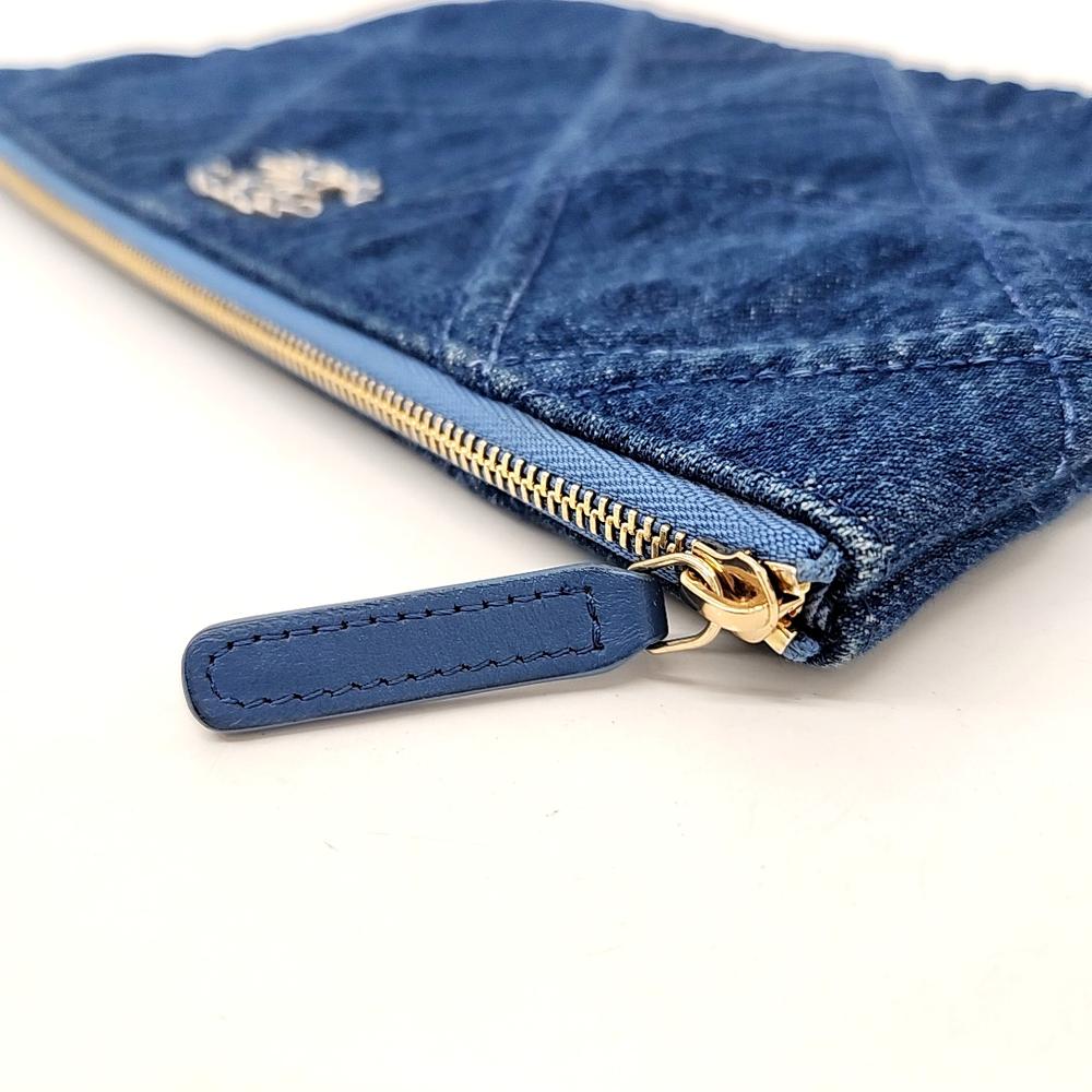 Blue Denim Chanel Clutch