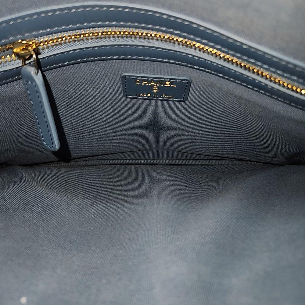 Blue Denim Chanel Clutch