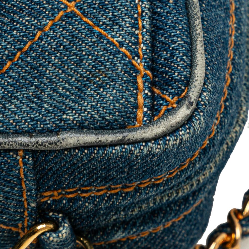 Blue Denim Chanel Crossbody Bag