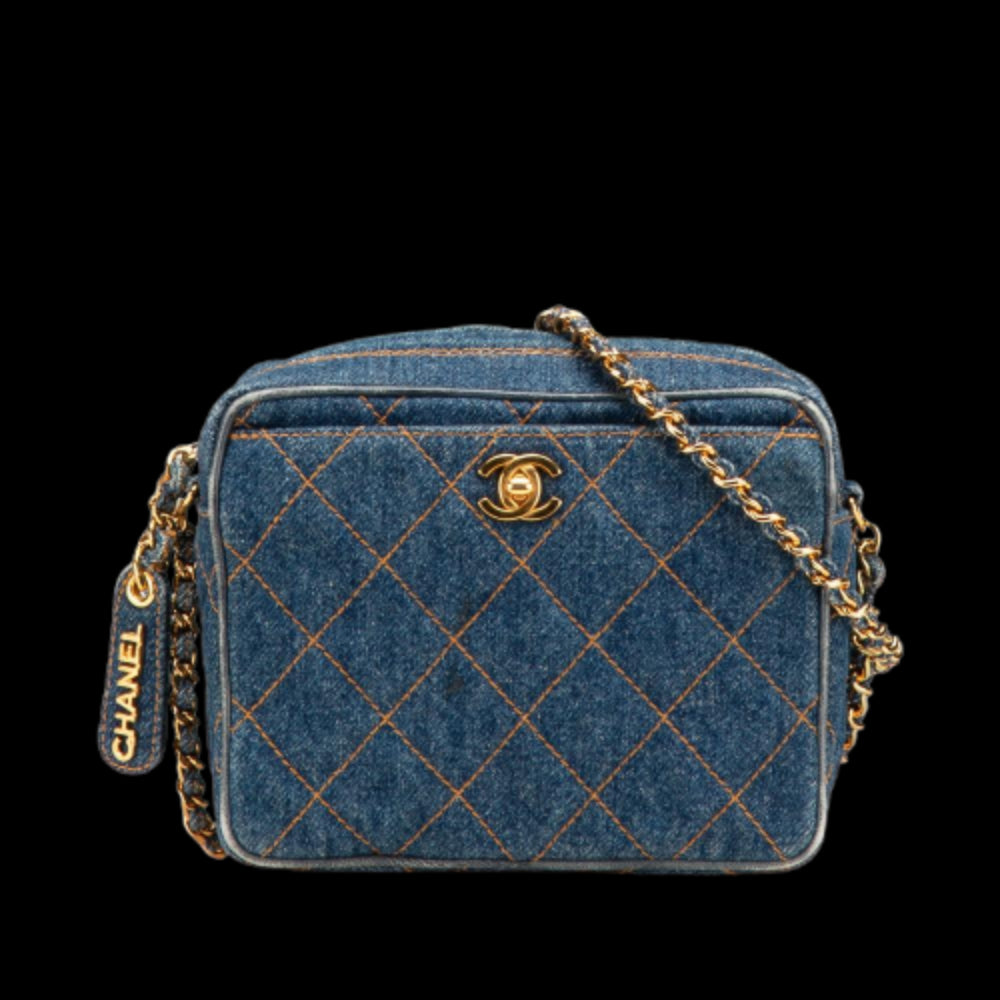 Blue Denim Chanel Crossbody Bag