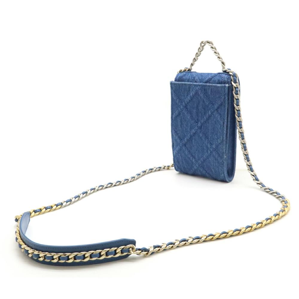 Blue Denim Chanel Crossbody Bag
