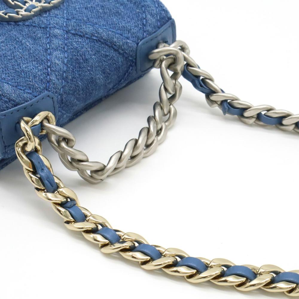 Blue Denim Chanel Crossbody Bag