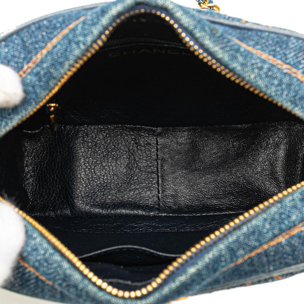 Blue Denim Chanel Crossbody Bag