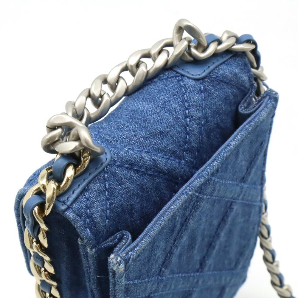 Blue Denim Chanel Crossbody Bag