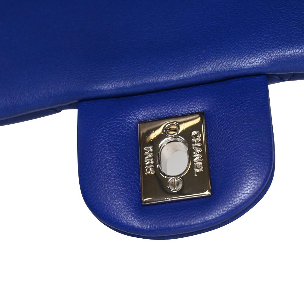 Blue Leather Chanel Backpack