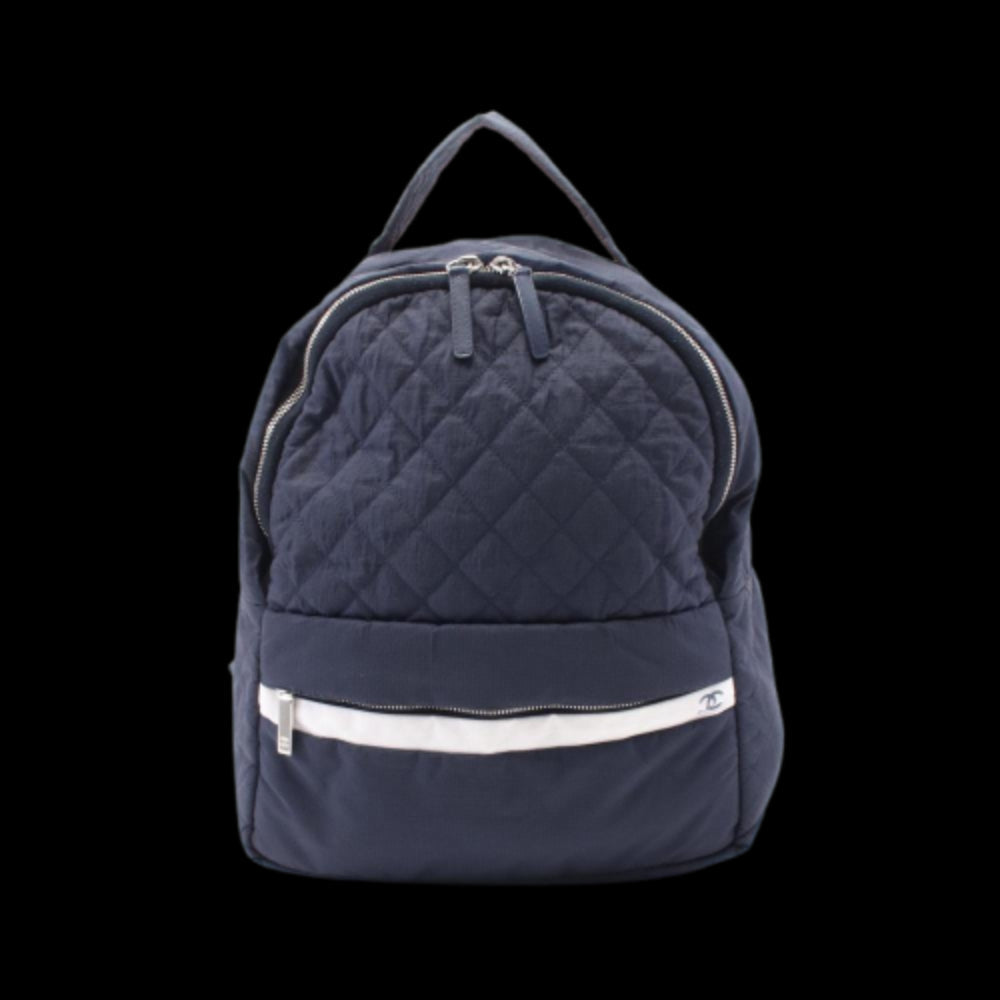 Blue Leather Chanel Backpack