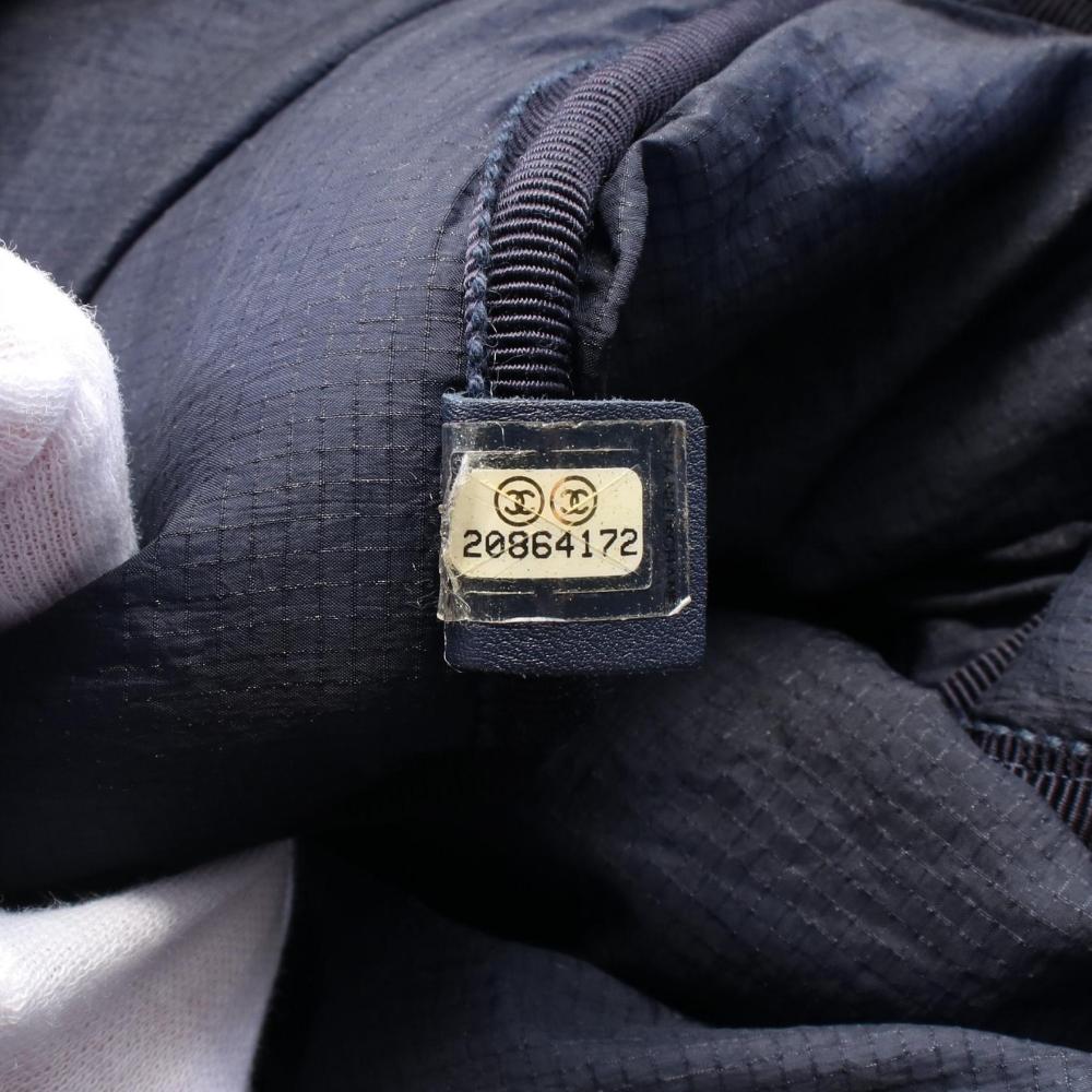 Blue Leather Chanel Backpack