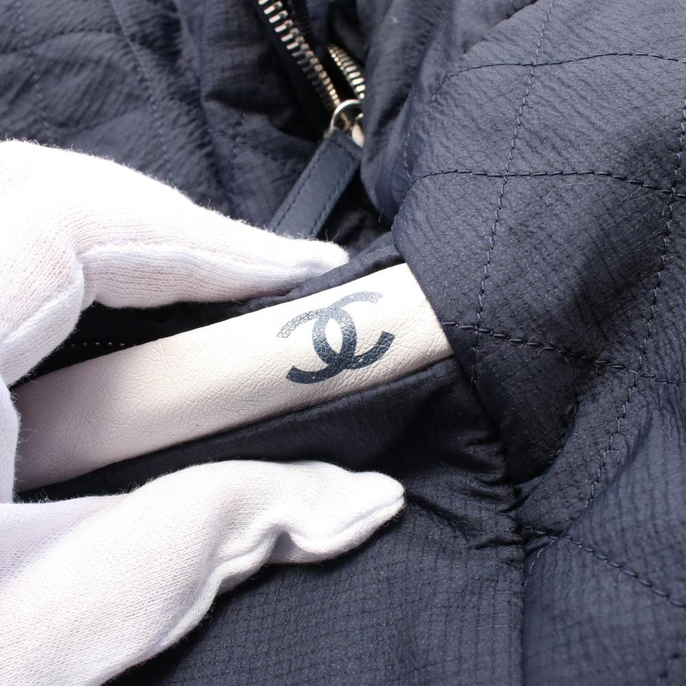 Blue Leather Chanel Backpack