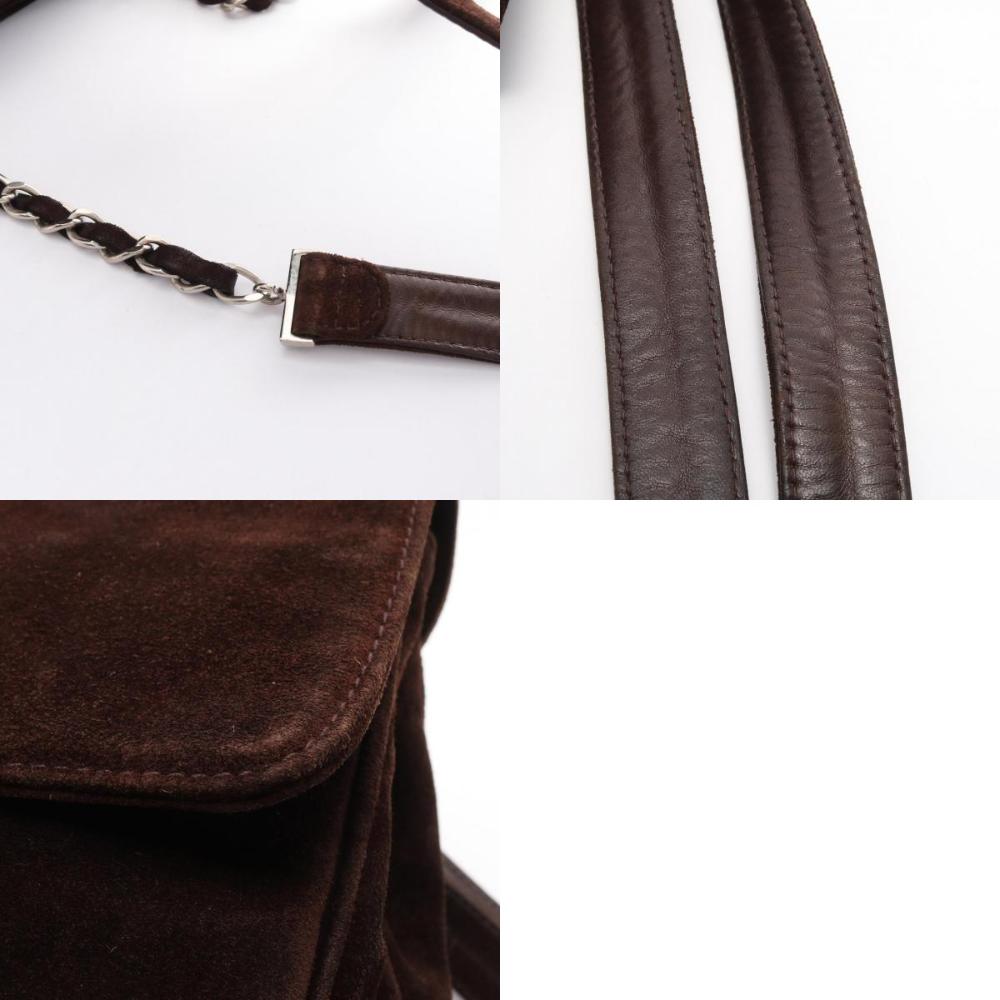 Brown Suede Chanel Backpack